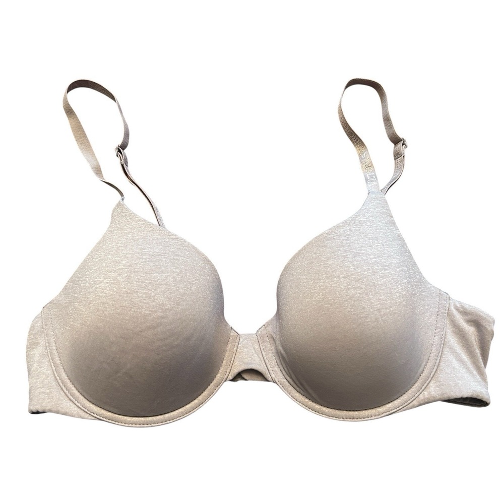Victoria's Secret 34C Gray‎ Bra T-Shirt Lightly Lined Demi in Gray Underwire